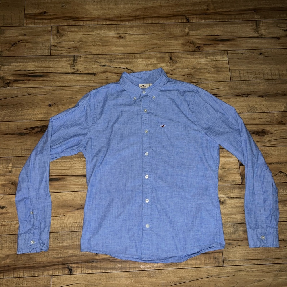 blue button down - image 1